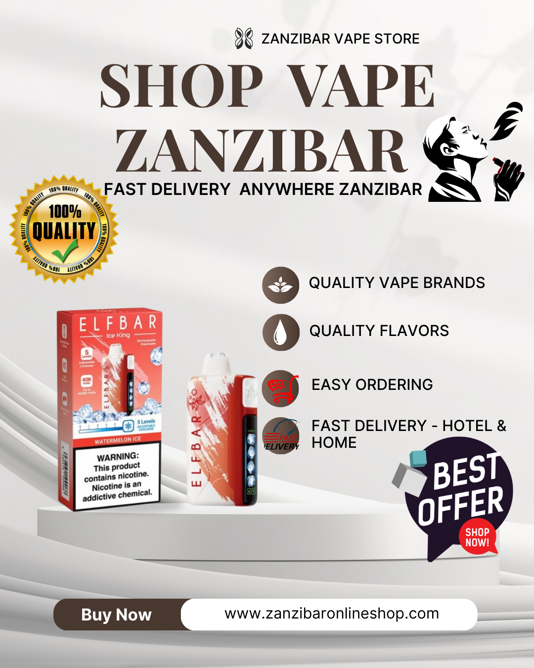 Vape near me Zanzibar - Order Disposable vape in Zanzibar
